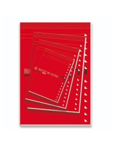 BLOC DE NOTAS CON TAPA 60 GRS. 4º (155X215MM.) 80 HOJAS CUADRÍCULA 4X4 PACSA  - Pack de 10  Unidades - 18901